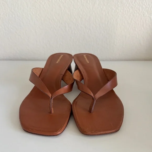 Reformation Dana Block Heel Leather Sandals - Picture 3 of 5